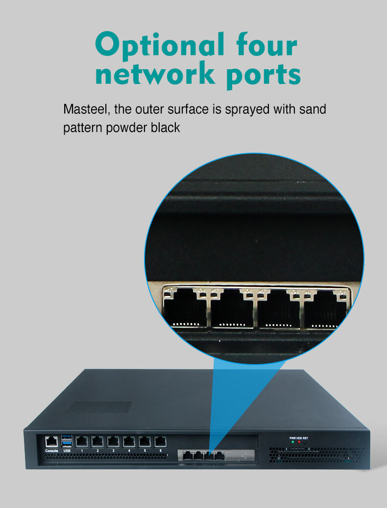 Industrial Firewall Mini PC By 1U Rack Mount 6*Lan Ports HD VGA i5-1135G7/i7-1165G7 CPU Choices For Network Firewall And VPN Server Applications manufacture