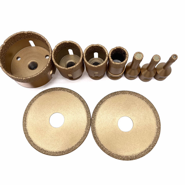 GuHua European Quality Porcelain Cutting Disc Hole Saw Set Diamond Crown Tile Marble Glass Core Drill Bit manufacture