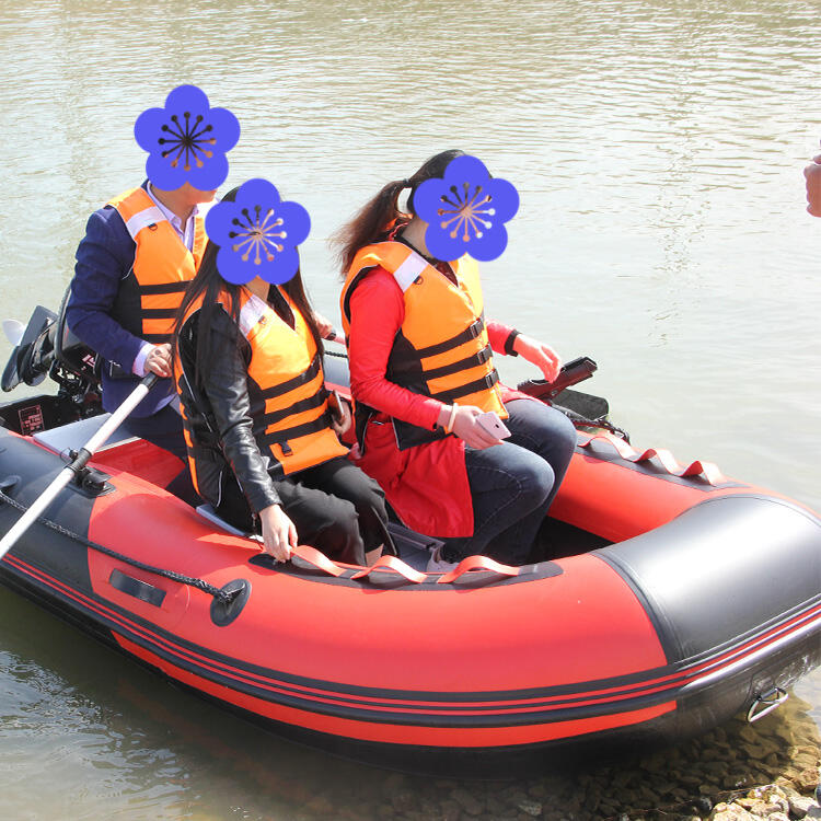 High Quality 13ft 380cm Foldable Rubber Boat Inflatable Rowing Sport Boats for fishing with engine supplier