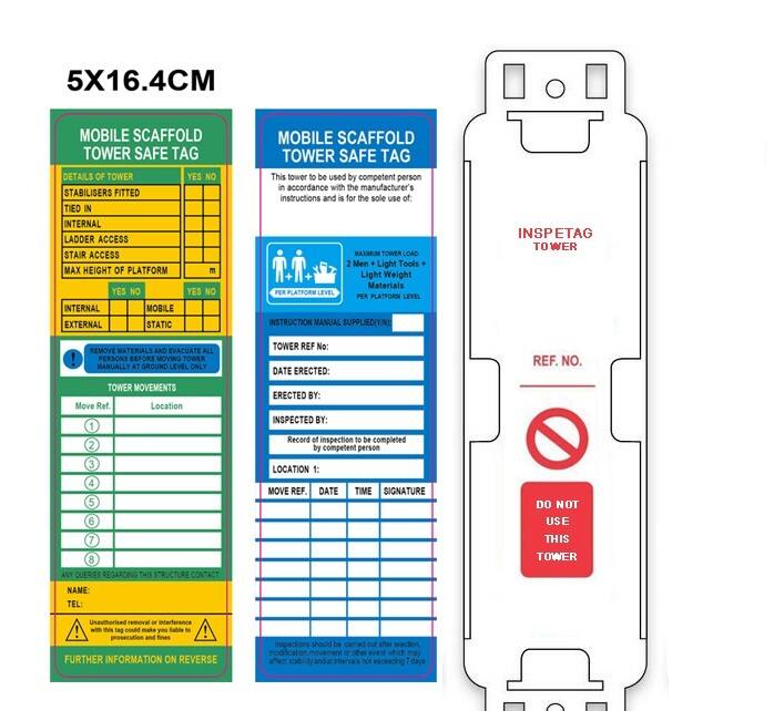 Scaffolding Construction ABS Inspection Tag supplier