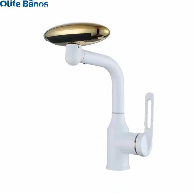 Olifebanos bathroom 304 4 functions Delux Single handle chrome basin faucet mixer deck mounted washroom counter top sink faucet manufacture