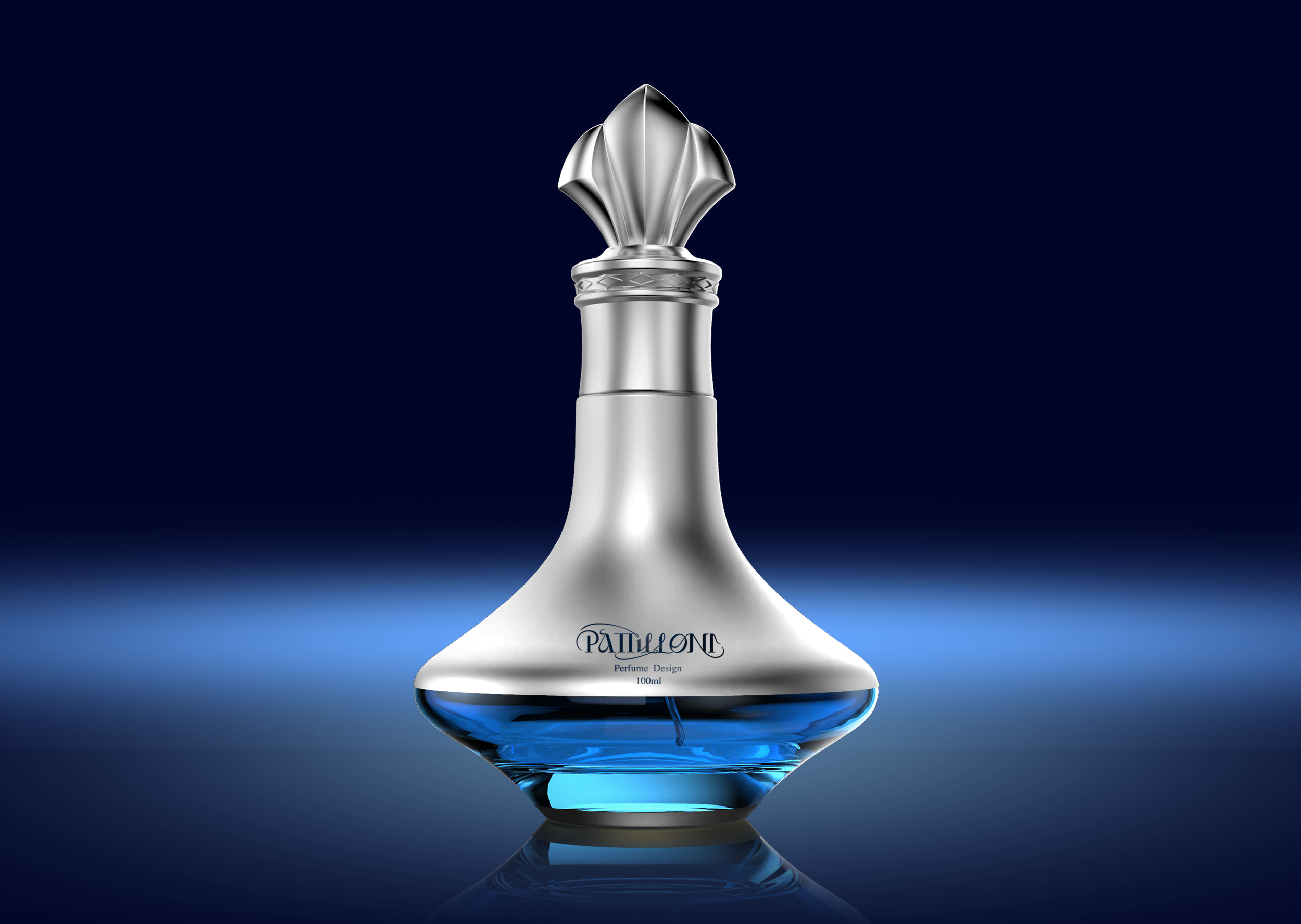 Glass bottle manufacture 75ml  luxury crystal perfume bottles supplier