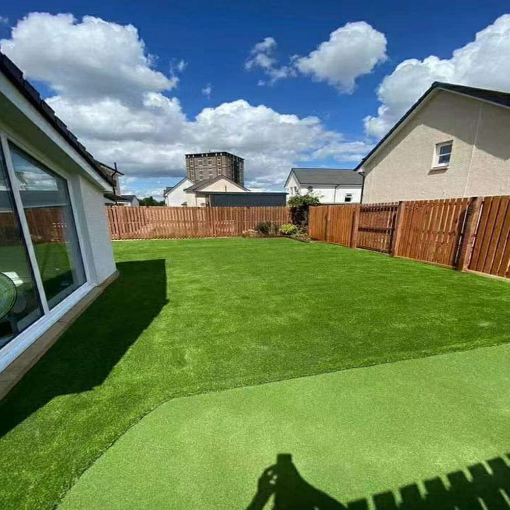 Popular green grass mat durable material landscape synthetic carpet grass artificial grass details