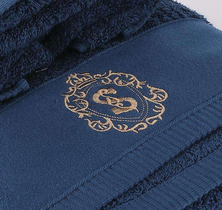 Design Logo Luxury Cotton Hotel Embroidered Bath Towel Set supplier