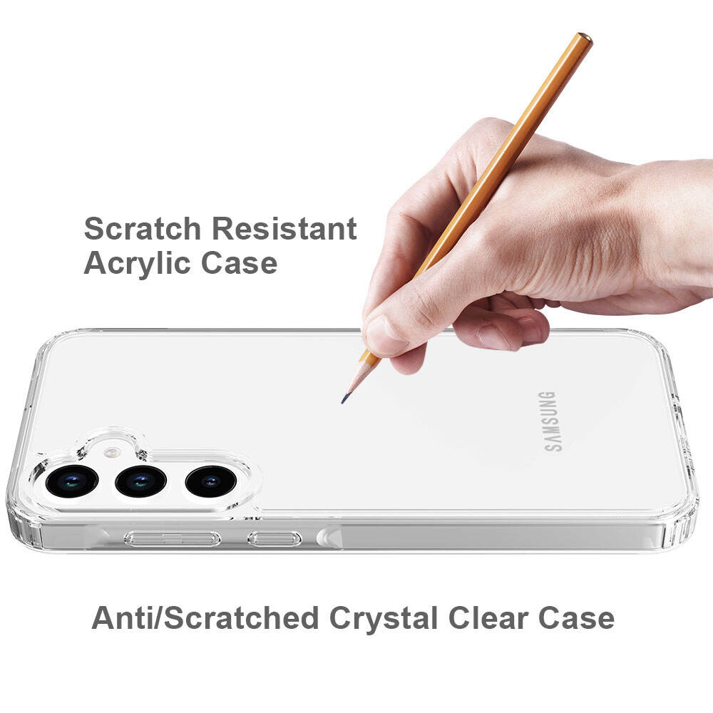 2 In 1 Transparent Phone Case For Samsung Galaxy A35 5G Cases Luxury Design Anti Scratch Tpu Pc Drop Clear Proof manufacture