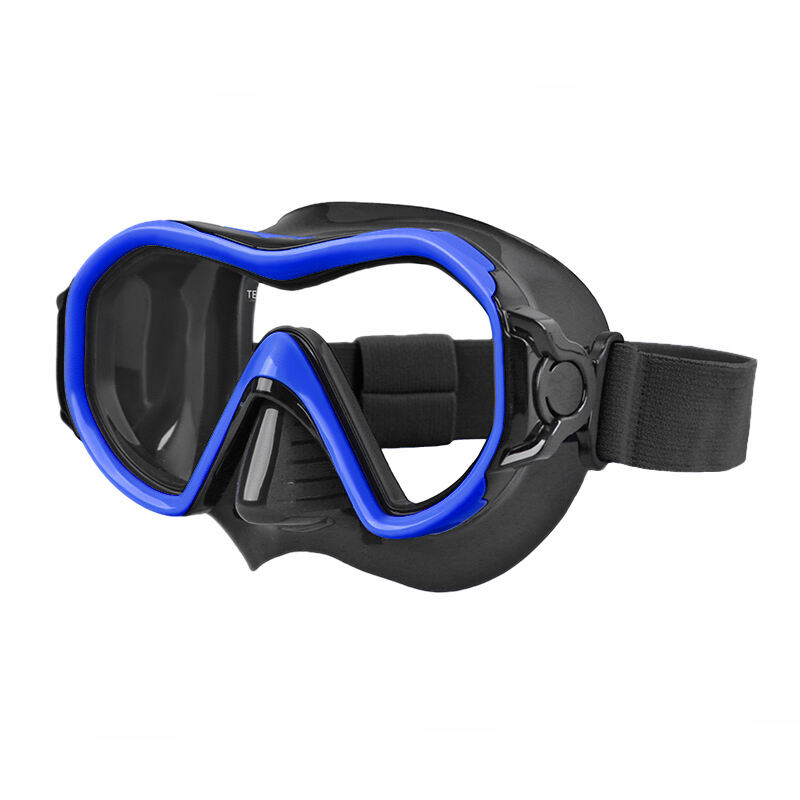 Custom Hot Sale Colorful single lens Diving Mask freediving low volume Tempered Glass Scuba Mask for Diving supplier