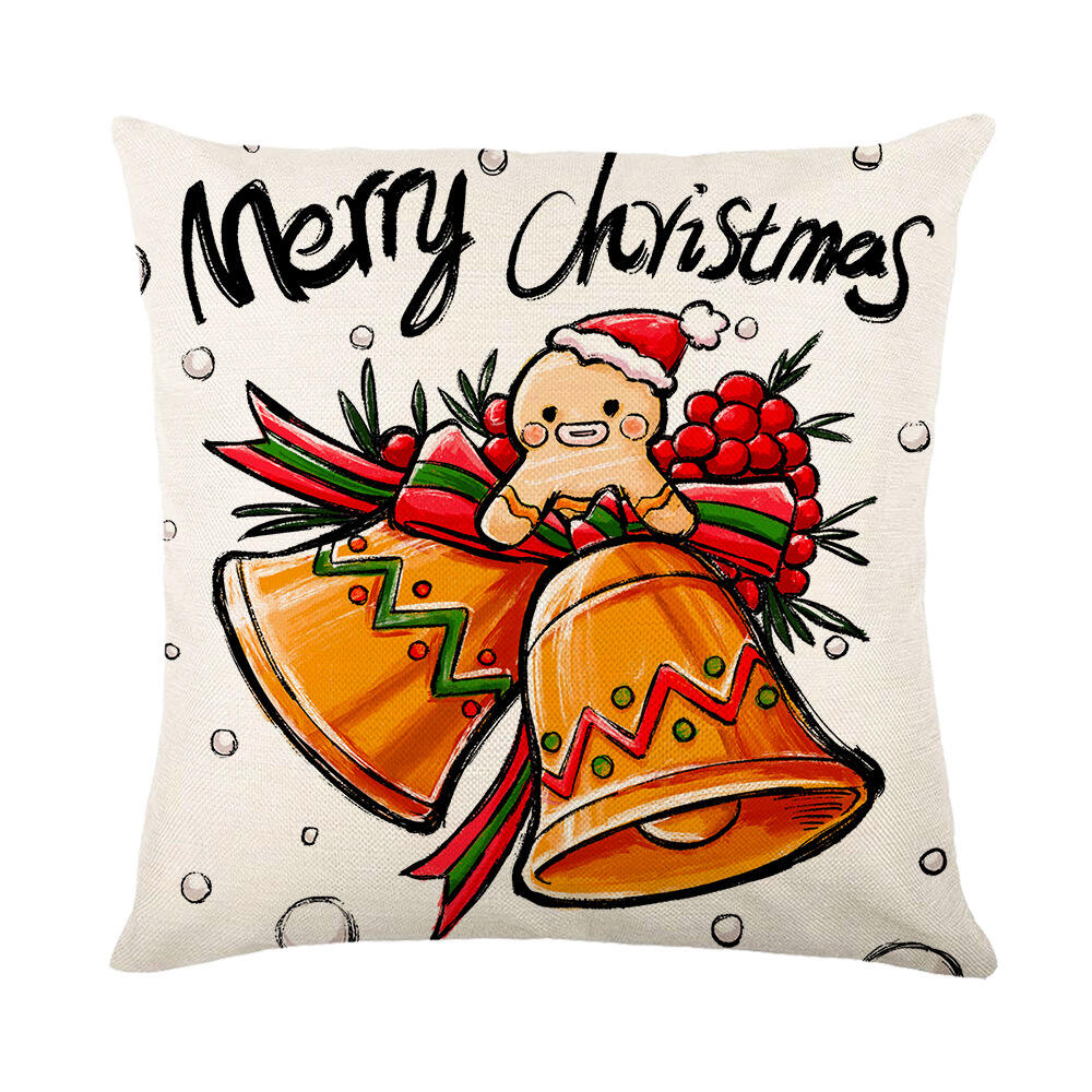 Christmas 45*45 cm square throw home decorative 2022 customize pillow cushion cover factory