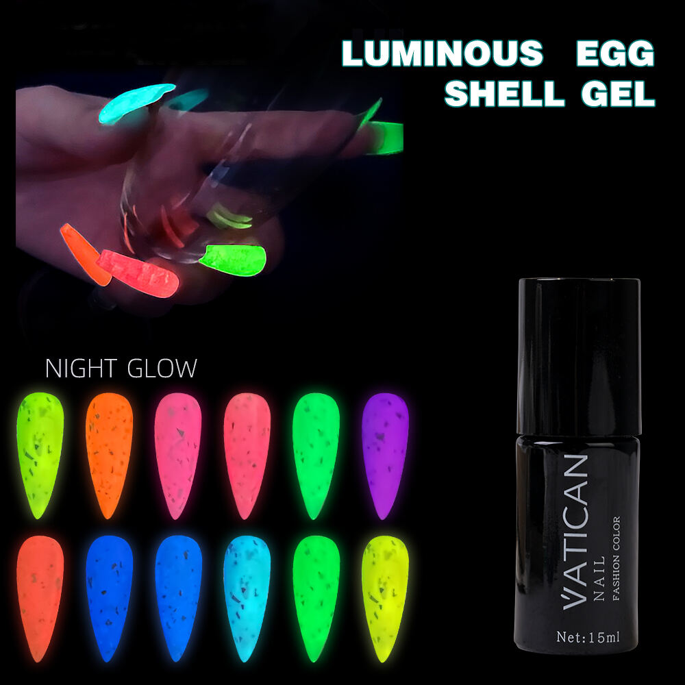 High quality and hot selling polished luminous nail polish is deeply loved by students factory