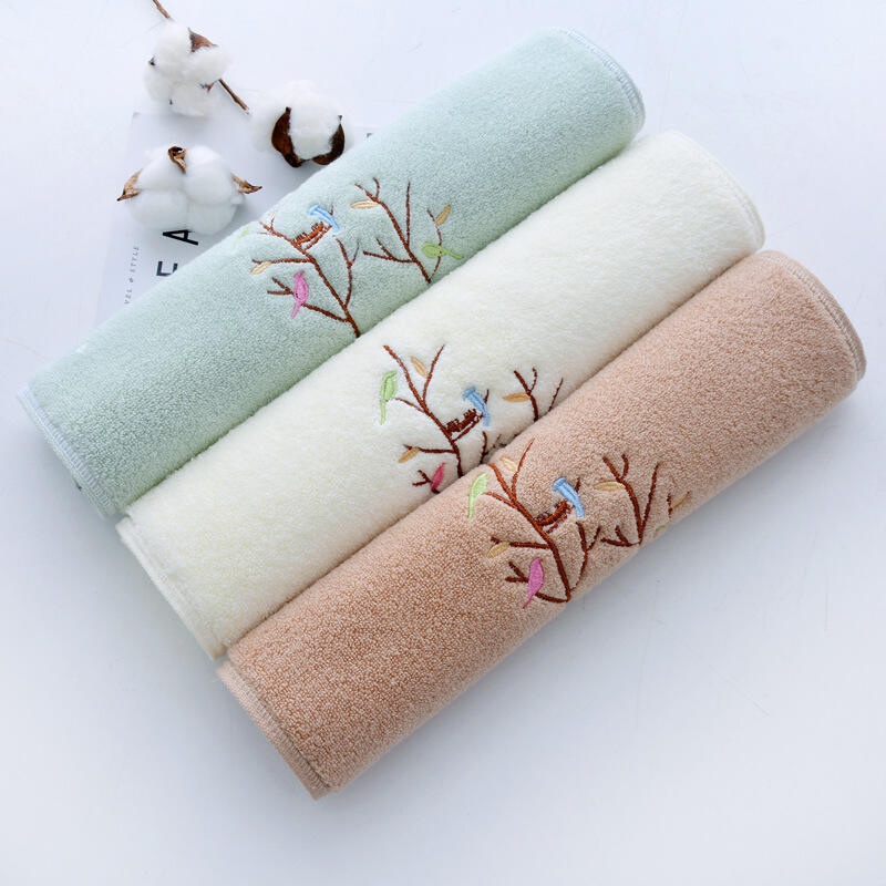 Face towel cotton High quality satin bath linens hand towels supplier