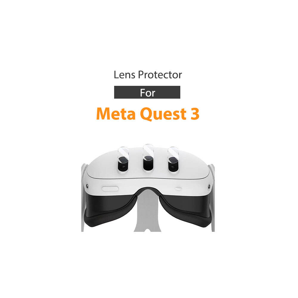 Funda Protectora Carcasa Trasera Agujero de Precisión Silicona Suave Transparente Clara Tpu Para Meta Quest 3 Auriculares Diadema  