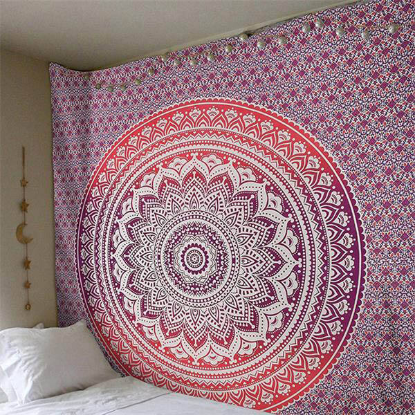 Mandala India Style Tapestry Wall Hangings Cloth Boho Beach Towel Bedroom Decor tapestry supplier