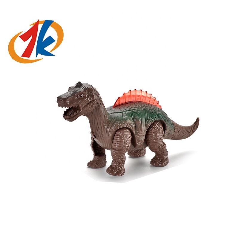 2024 new ins style DIY electric light and sound crawling dinosaur toys assembled dinosaur toys factory