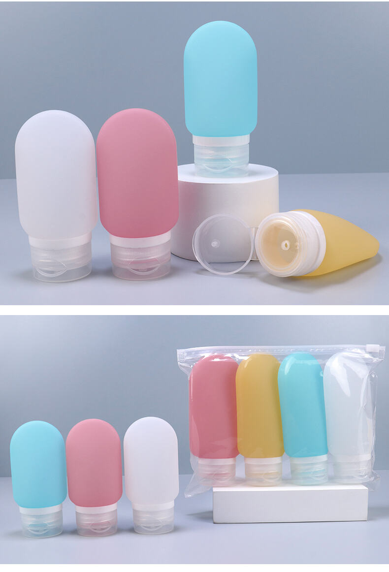 4 Pack Squeeze Leakproof Silicone Travel Bottle Set manufacture