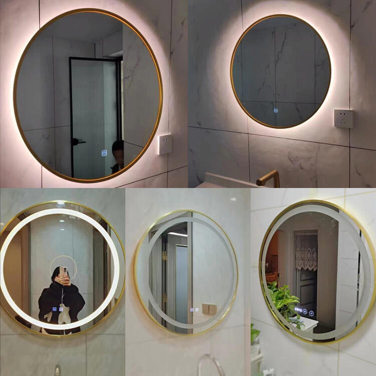 Amazon Hot Sale Mirror customized Smart Touch Sensor Anti-fog Wall Mirror Bathroom LED light Mirror manufacture