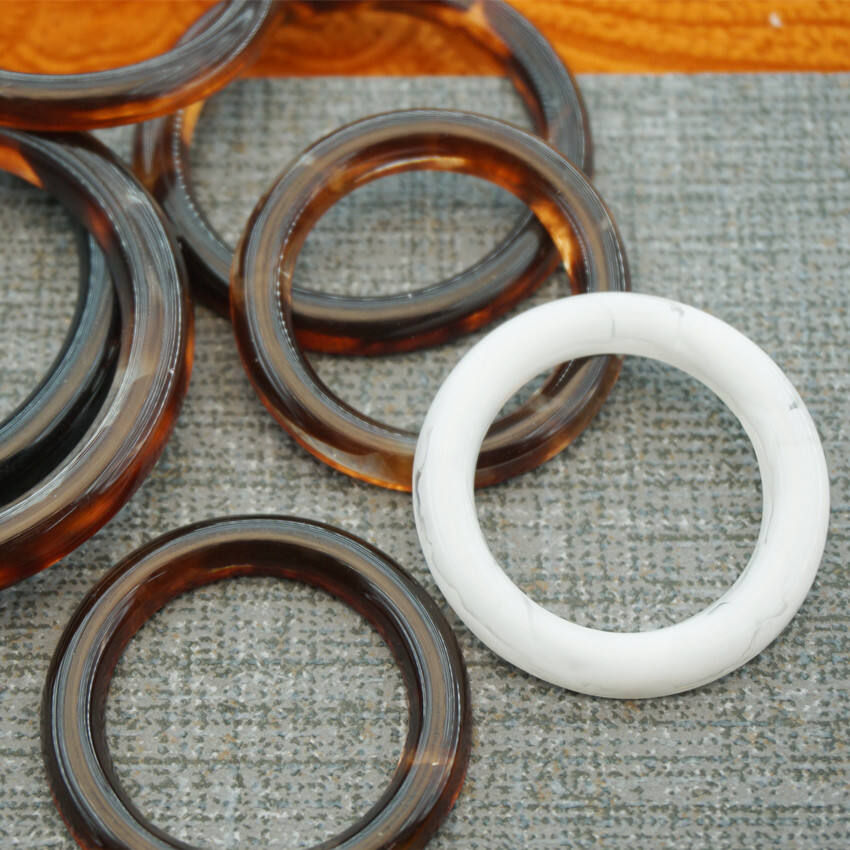 Custom made adjust round resin plastic o ring for swimwear bikini