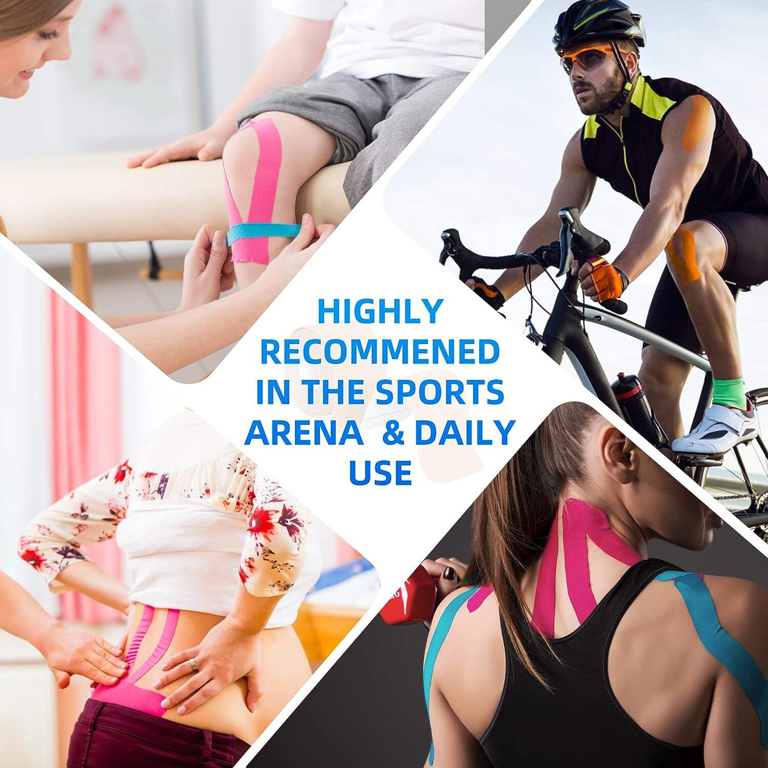 Anthrive Multicolor 5cmx5m Perforated Sports Safety KT Tape Waterproof Punched Kinesiology Tape With Holes manufacture