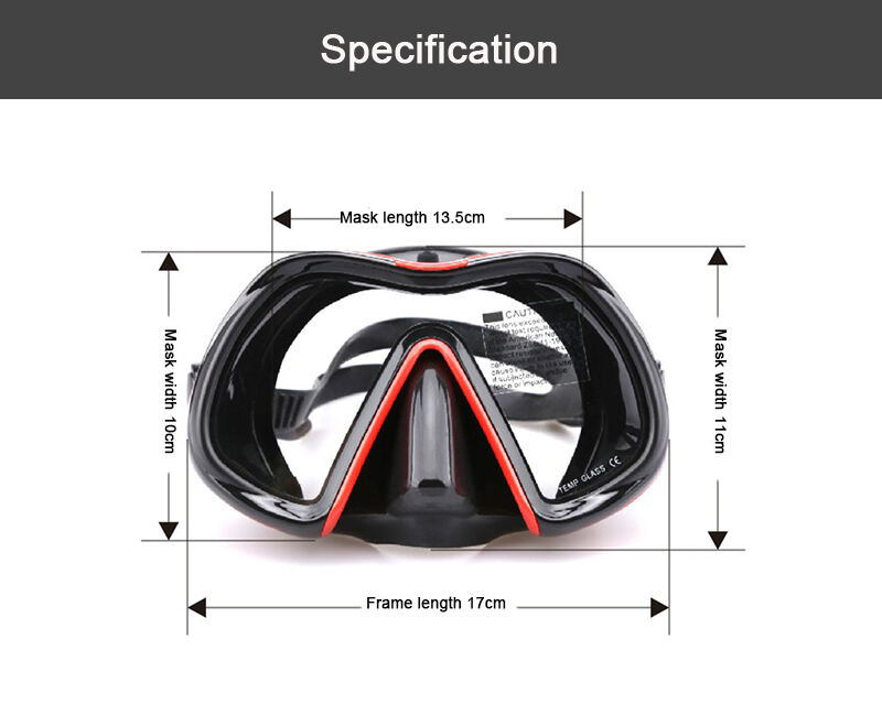 Aloma Thickened silicone diving gear large frame professional scuba diving mask for adult supplier