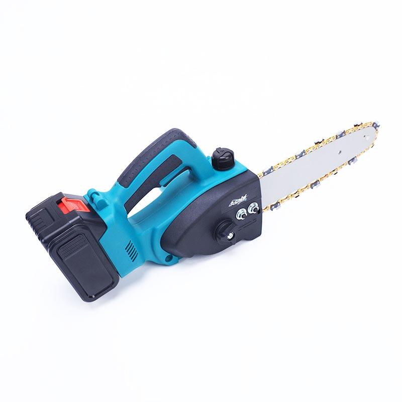 MKT 21V 10 Inch Battery Tools Cordless Lithium ChainSaw Wood Cutting Machine Garden Electric Power Long Reach Chain Saw details