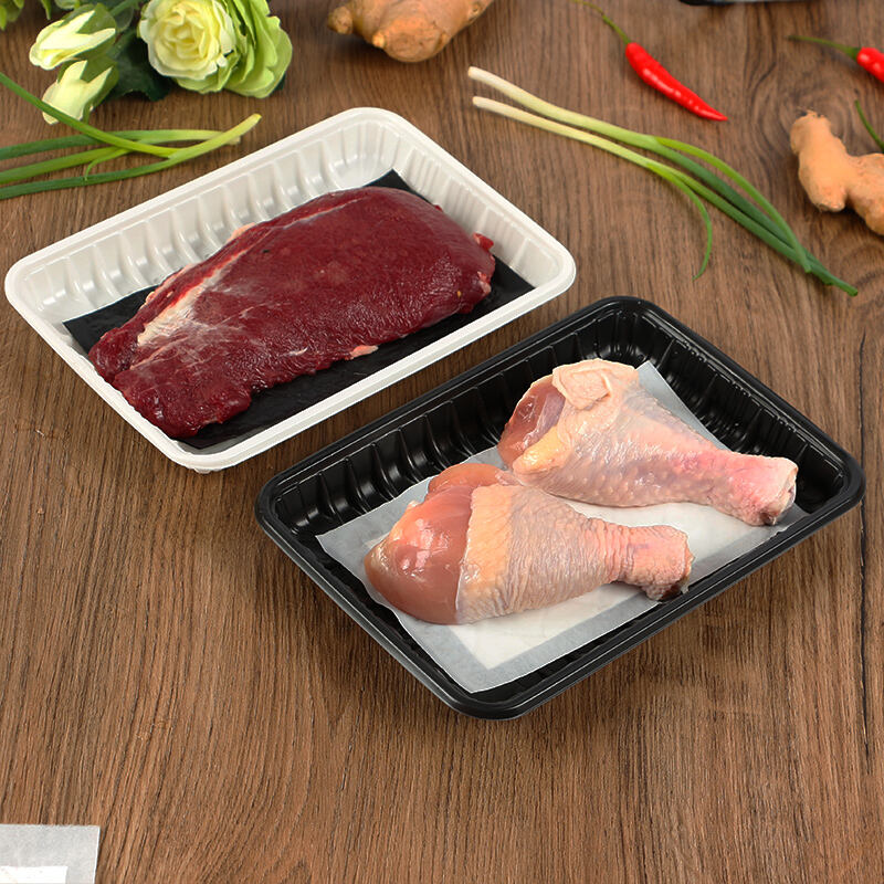 130*80mm Poultry Chicken Beef Food grade material absorbent meat pads Disposable Fish And Poultry Self Food Pack Meat Pad supplier
