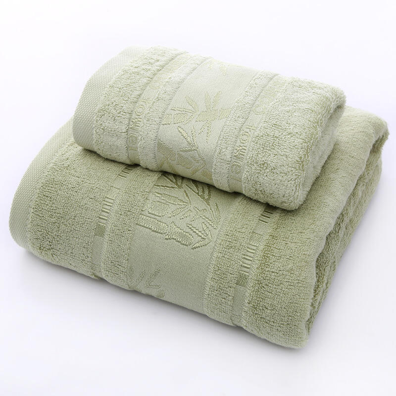 Wholesale organic bamboo fiber towels or custom towels logo embroidery durable absorbent soft towels supplier