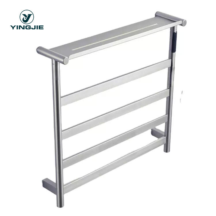 Modern China Wall Mounted electric heating towel rack Stainless Steel Drying towel warmer supplier