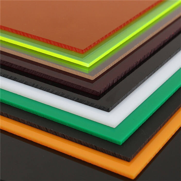 Fluorescent green extruded cast acrylic sheets details