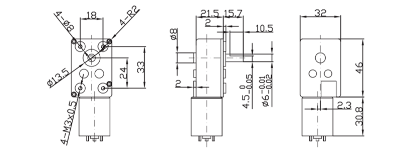 High torque low rpm small Micro electric worm gearbox motor drive 6v 12v 24v 370 brushless bldc worm gear dc motor manufacture