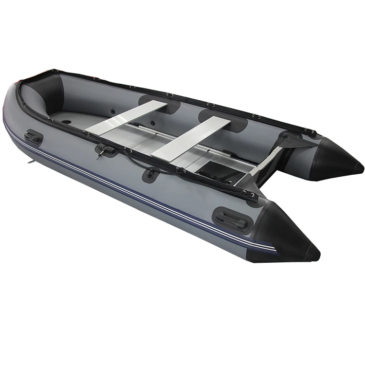 6 persons Folding PVC or Hypalon Patrol Boat Inflatable Rubber Fishing 330 360 380 Boat for rescue with aluminium floor details