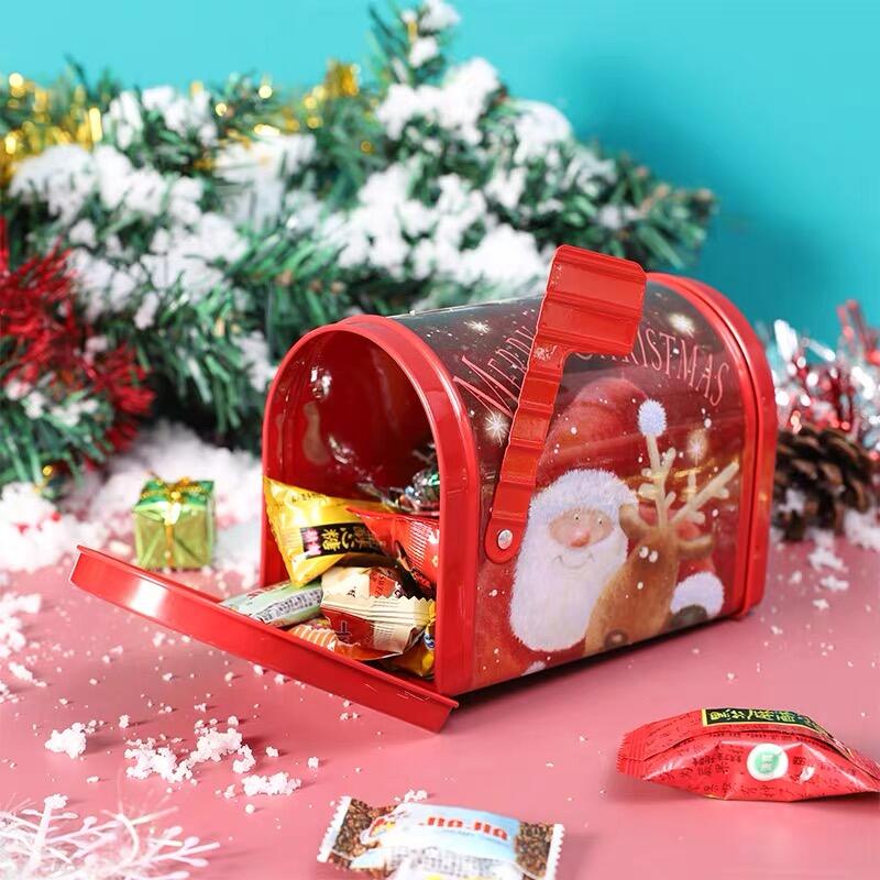 Email shape lovely cute mini christmas eve candy cookie chocolate jar kid like packaging gift tin box set details