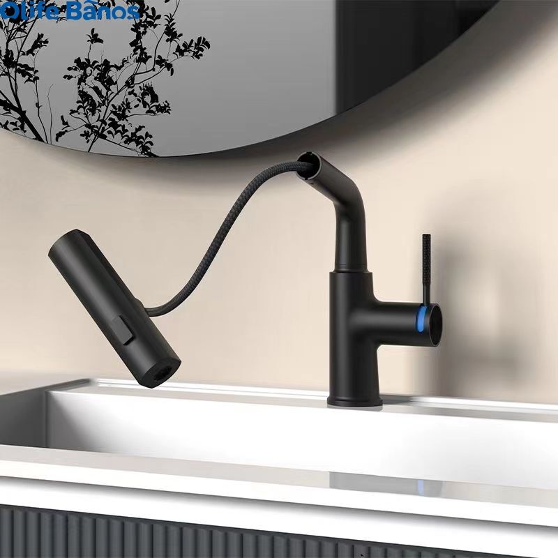 Olifebanos New Design Hot Cold Basin Faucet Waterfall Spray Basin Tap Faucet Single Faucet For Wash Basin factory