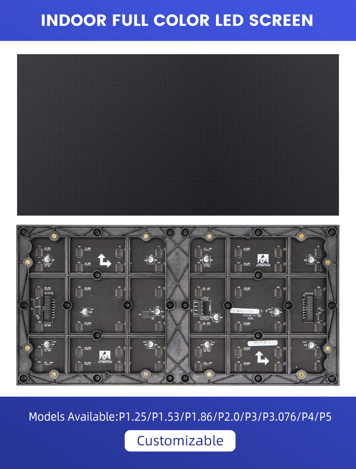 Hot Selling Led Screen Panel Indoor 19w Power 1.86 Led Screen Indoor Suitable For Advertising manufacture