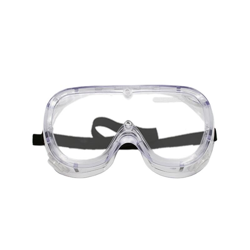 Indirect Ventilation Clear Blue Body Indirect Vent Goggle Clear Lens Anti-Scratch Anti-Fog Coating factory