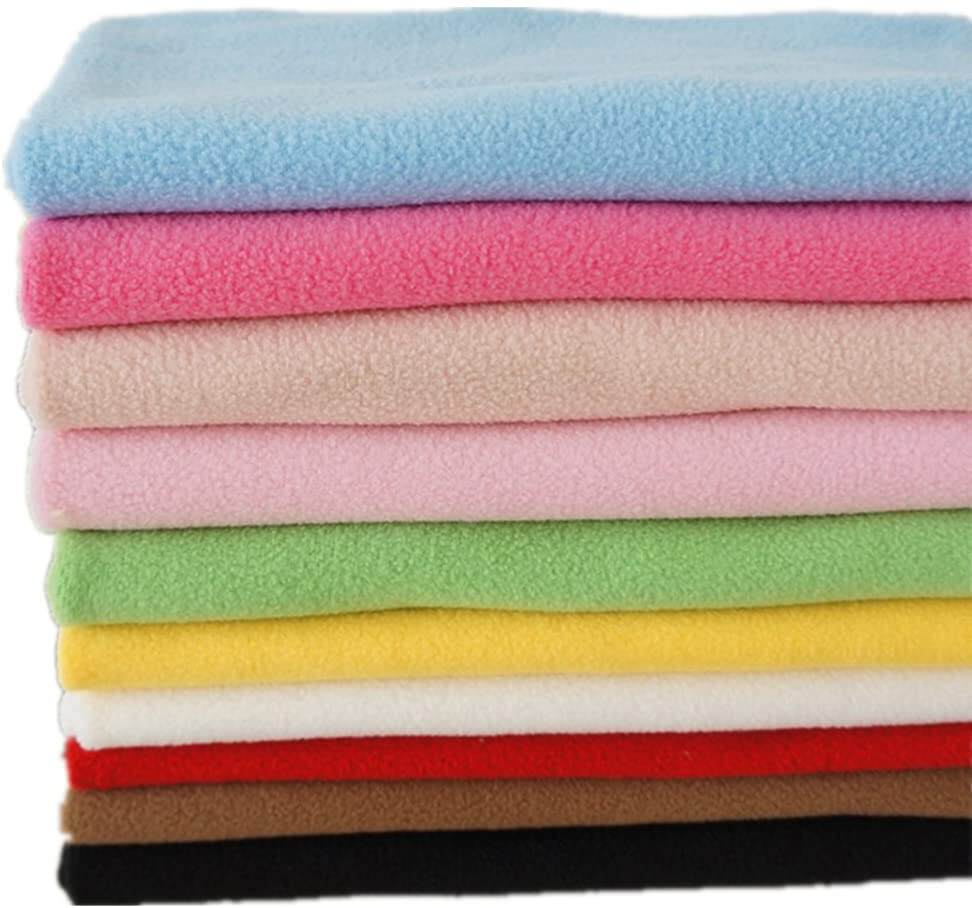 Anti Pilling Poly Spandex Material Velvet Fabric, Super Soft Solid Polar Fleece Fabric For Clothing/ supplier