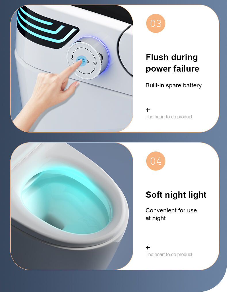 High Quality Automatic Sanitary Ware Intelligent Toilet Bowl Electric One Piece Tankless Bathroom Wc Intelligent Smart Toilet manufacture