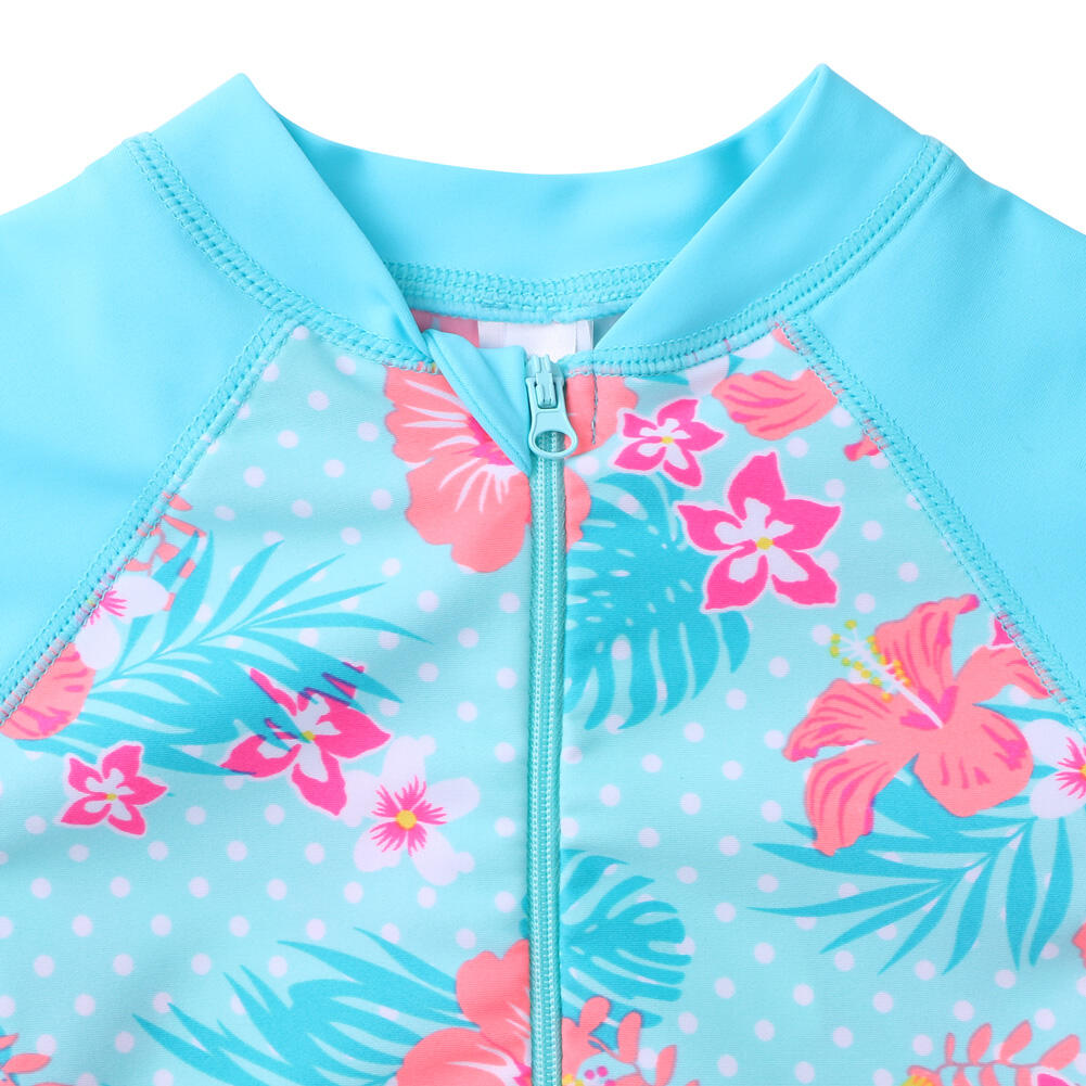 Long Sleeve Children Floral Swimwear factory