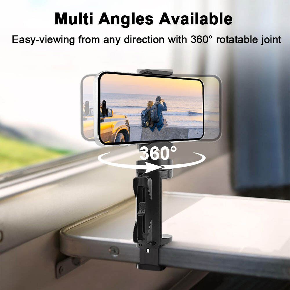 Laudtec SJJ086 Metal Desk Top Airplane Travel 360 Rotating Folding Stand Portable Cell Finger Grip Live Stream Phone Holder manufacture