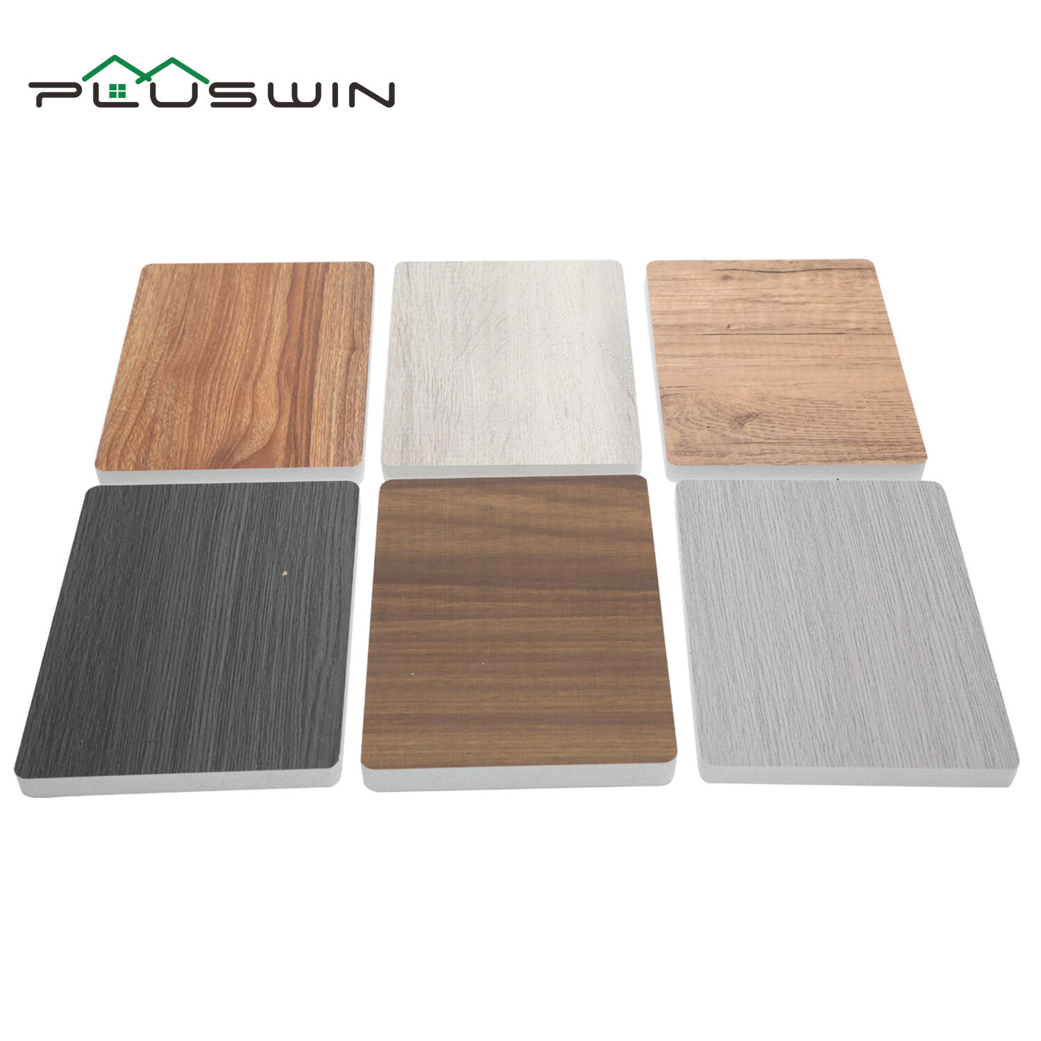 Wooden  Color PVC Foam Plastic Board Laminated Sheet with Edge Bending Service factory