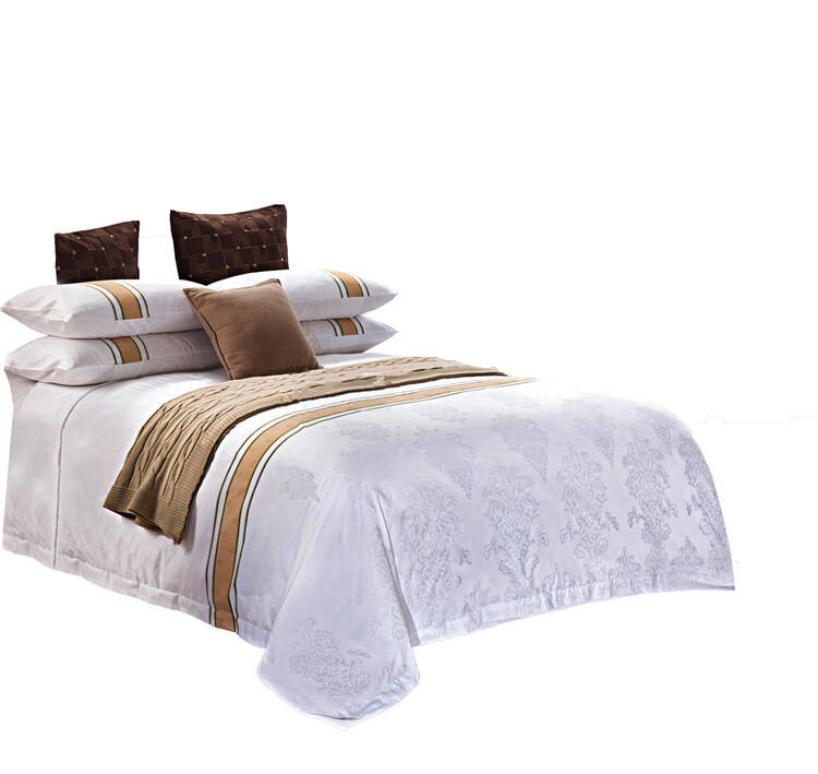 New product 3pcs 100% Cotton Hotel linen Jacquard Bedding Set factory