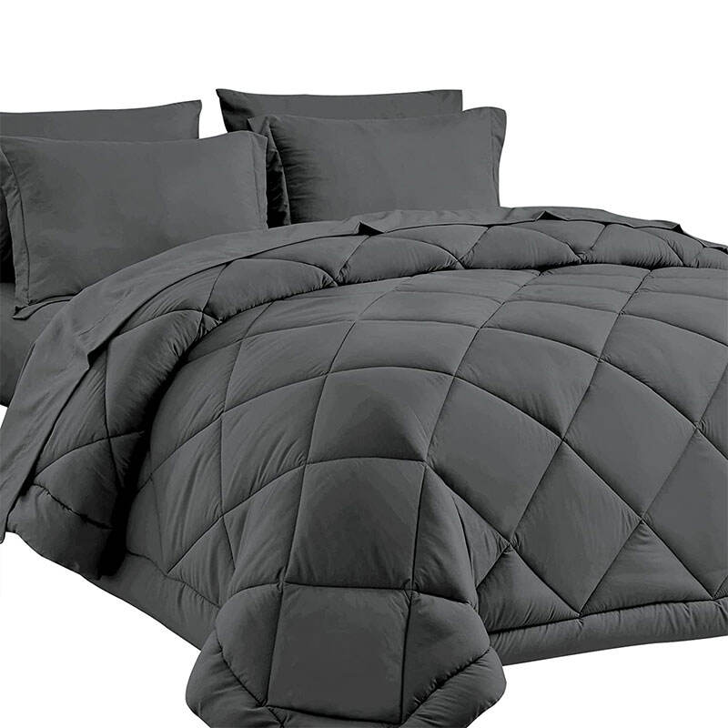 Buyer designer home use 3-piece luxury comforter quilted bedding set manufacture