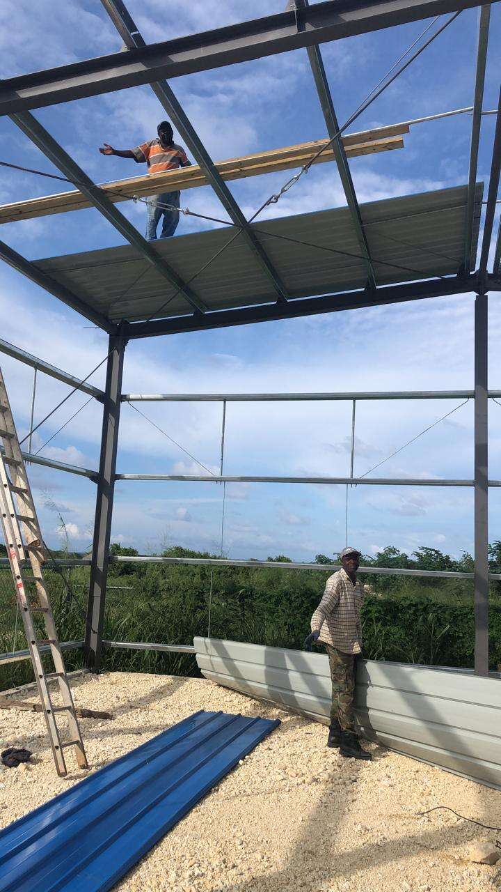 27.5Mx10.5Mx5.0M Prefab Steel Structure Building Warehouse Workshop supplier