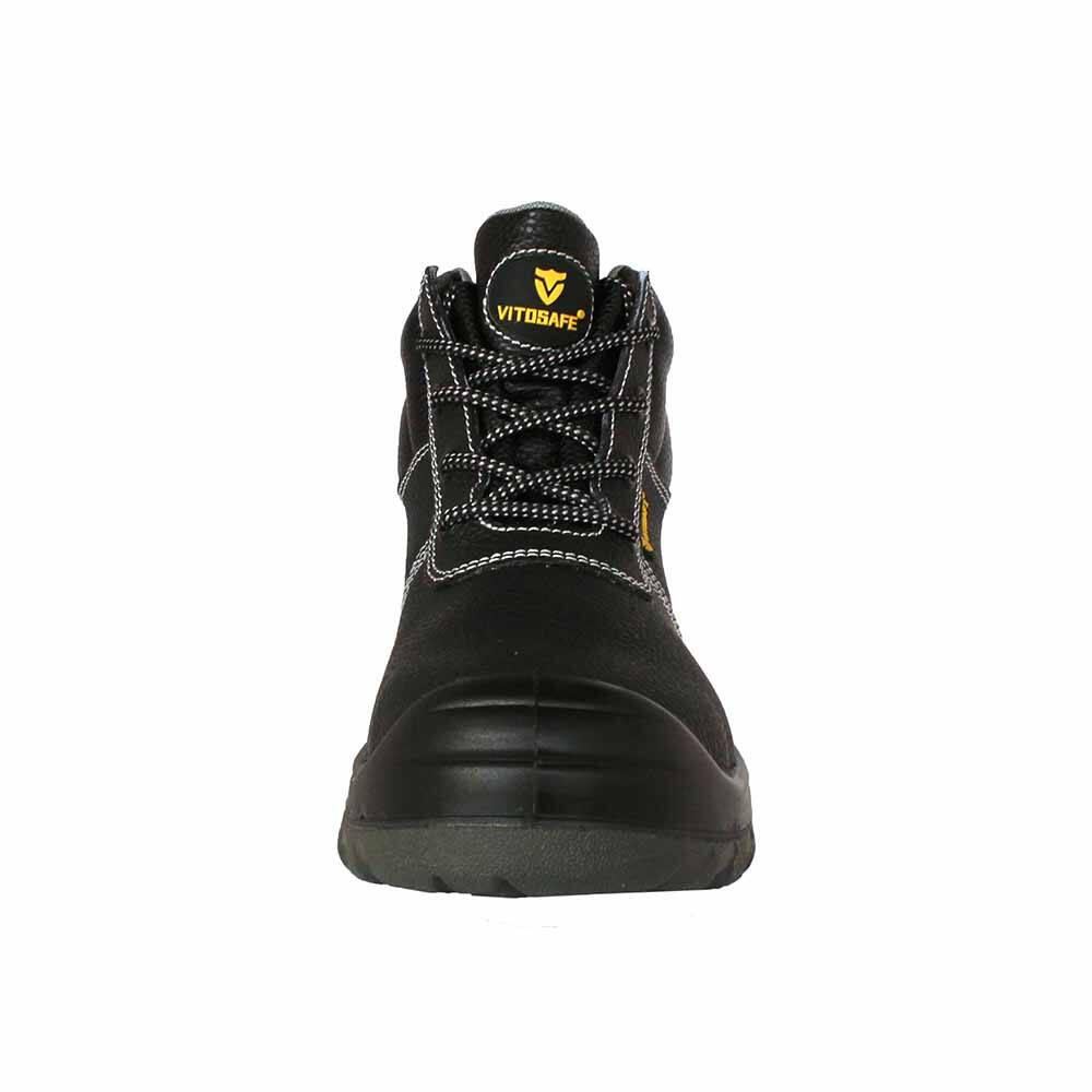 High Quality Comfortable Genuine Leather Oil Resistant Lightweight Work Boots Safety Shoes for Men supplier