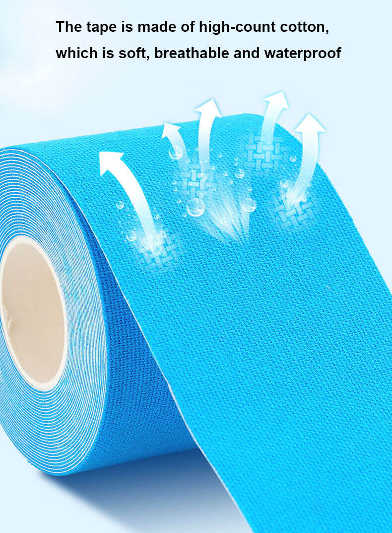 Professional Cotton Die Cut Muscle K Tape Precut Y Shape Kinesiology Tape for Sports manufacture