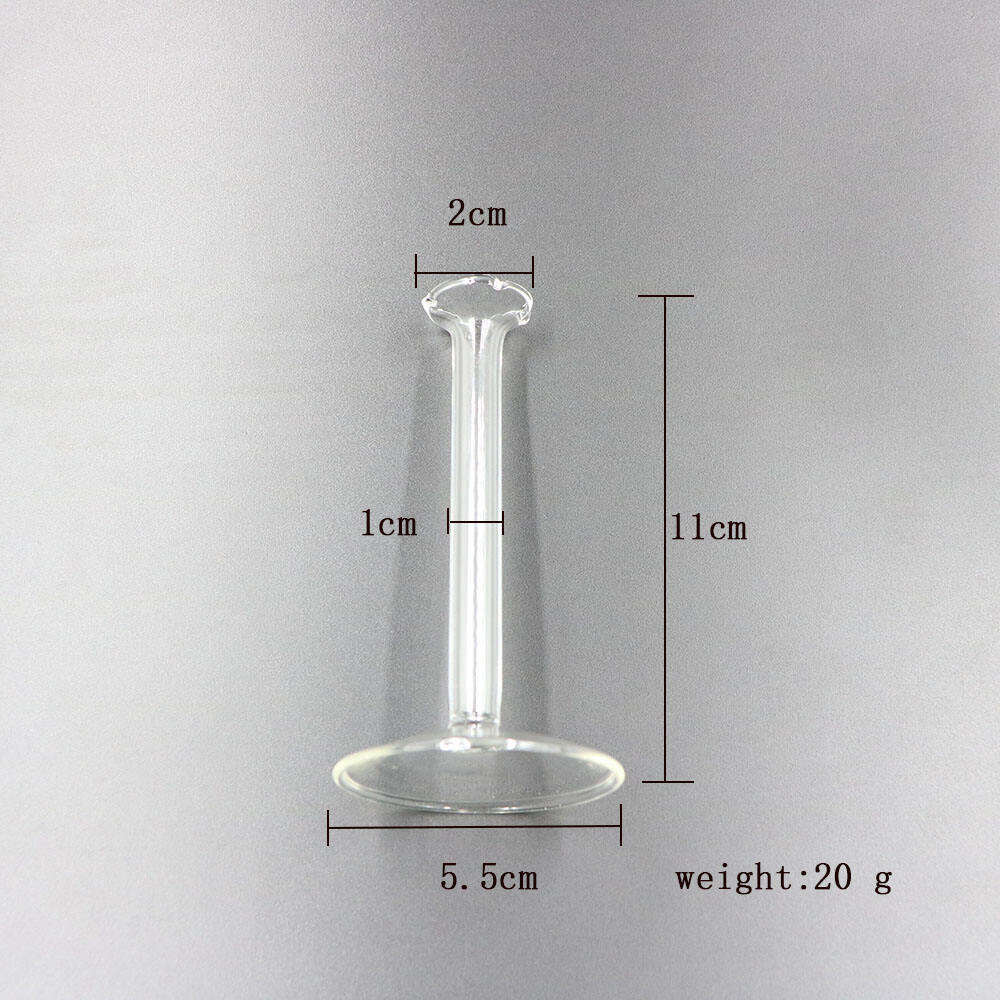 Wholesale  Handmade lampwork borosilicate glass plant vase transparent glass clear vase for flowers details