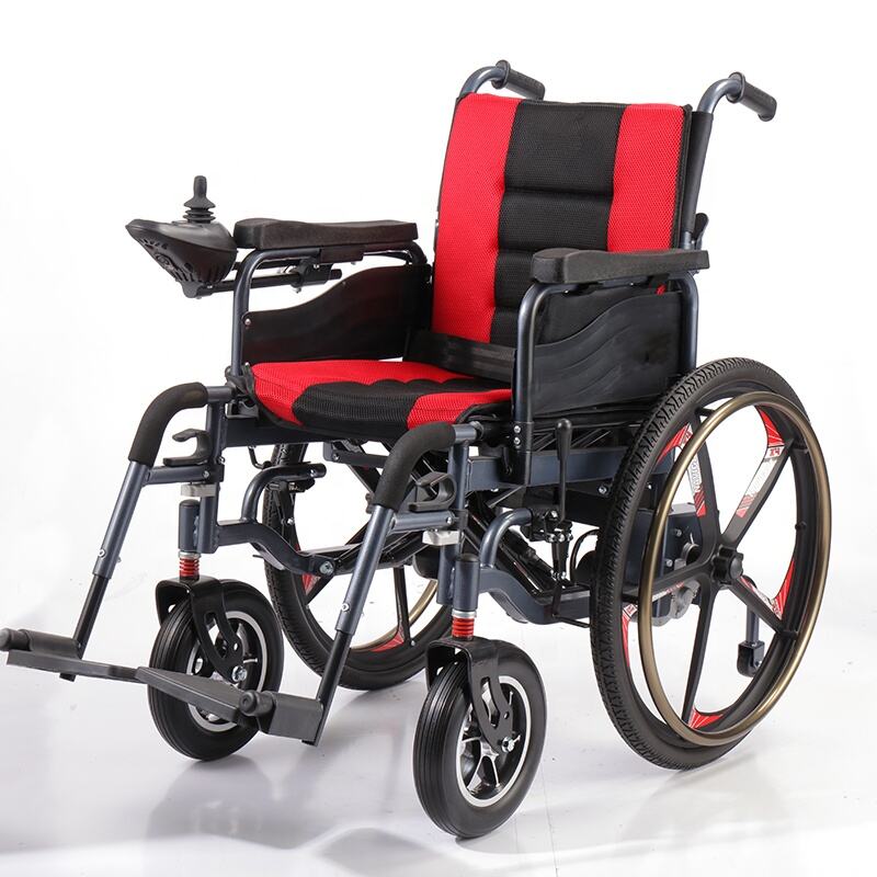 24-дюймовая легкая складная электрическая инвалидная коляска с большими колесами