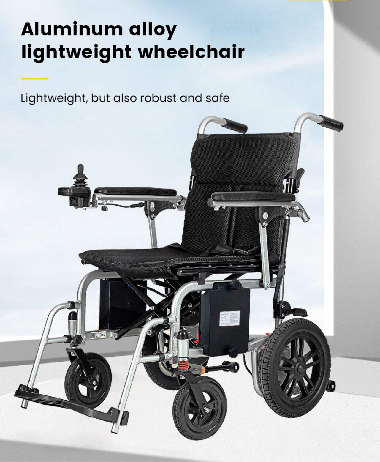 Ksm-509 Disabled Foldable Power Lightweight Only 16.5 Kgs Electric Wheelchair Remote Wheel Chair with Lithium Battery factory