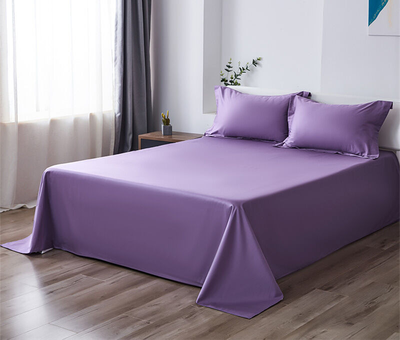 Super Soft Breathable 100% Cotton Flat Bedsheet Machine Washable Fitted Bed Sheet details