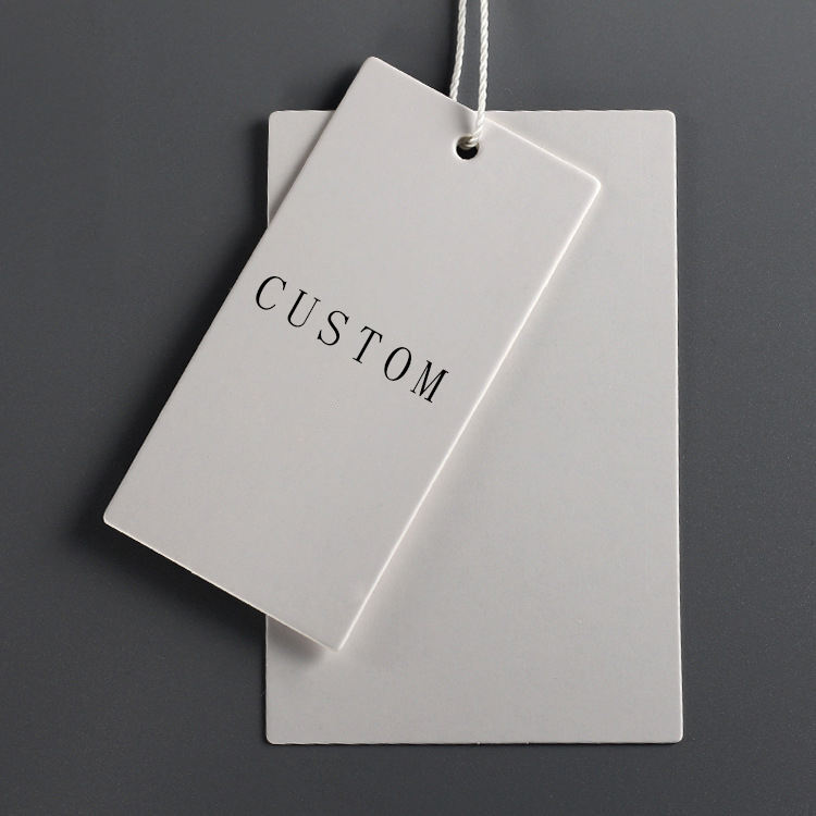 Custom paper hang tags clothing price hangtag for garment