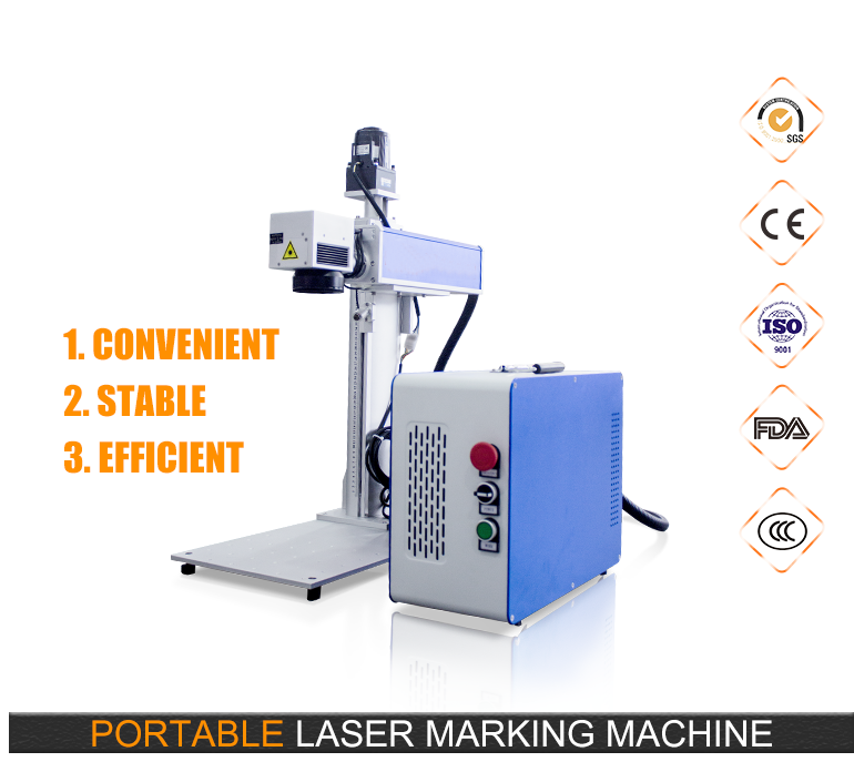 MC Electric Lifting Shaft Laser Marking Equipment  20W 30W 50W Fiber Laser Marking Machines For Metal supplier