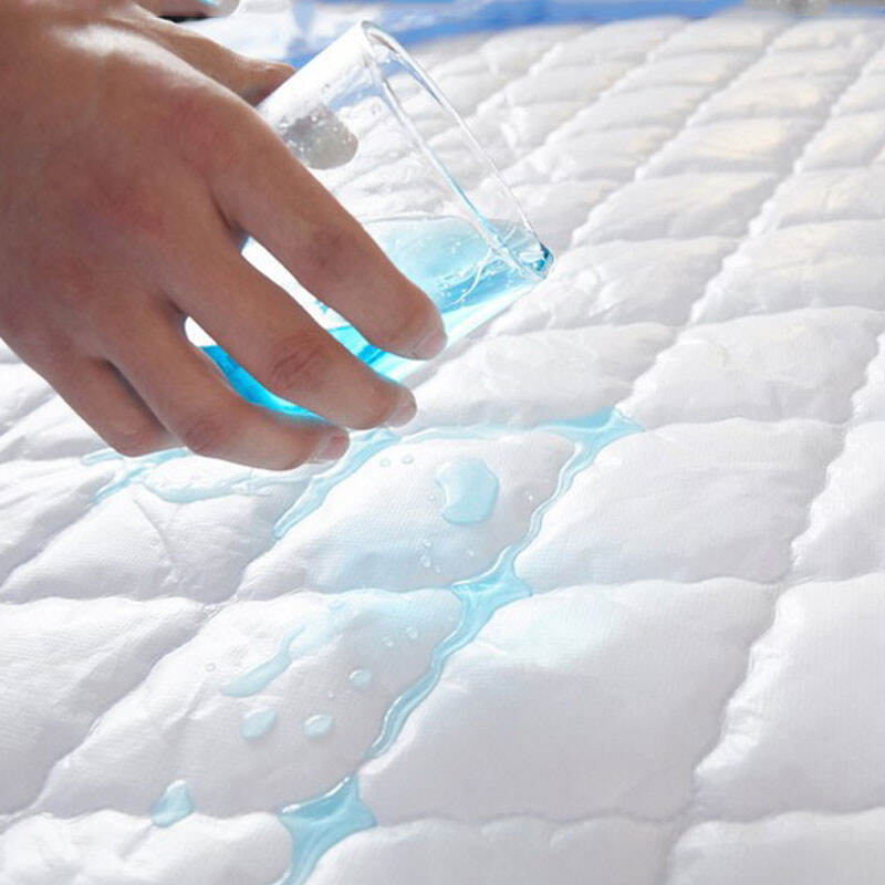 Premium custom Size Brushed plain waterproof bed sheet Bedspread ultrasonic quilted mattress pad manufacture