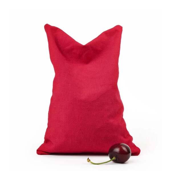 Therapeutic pillow cherry stone pillow for thermotherapy and cryotherapy manufacture